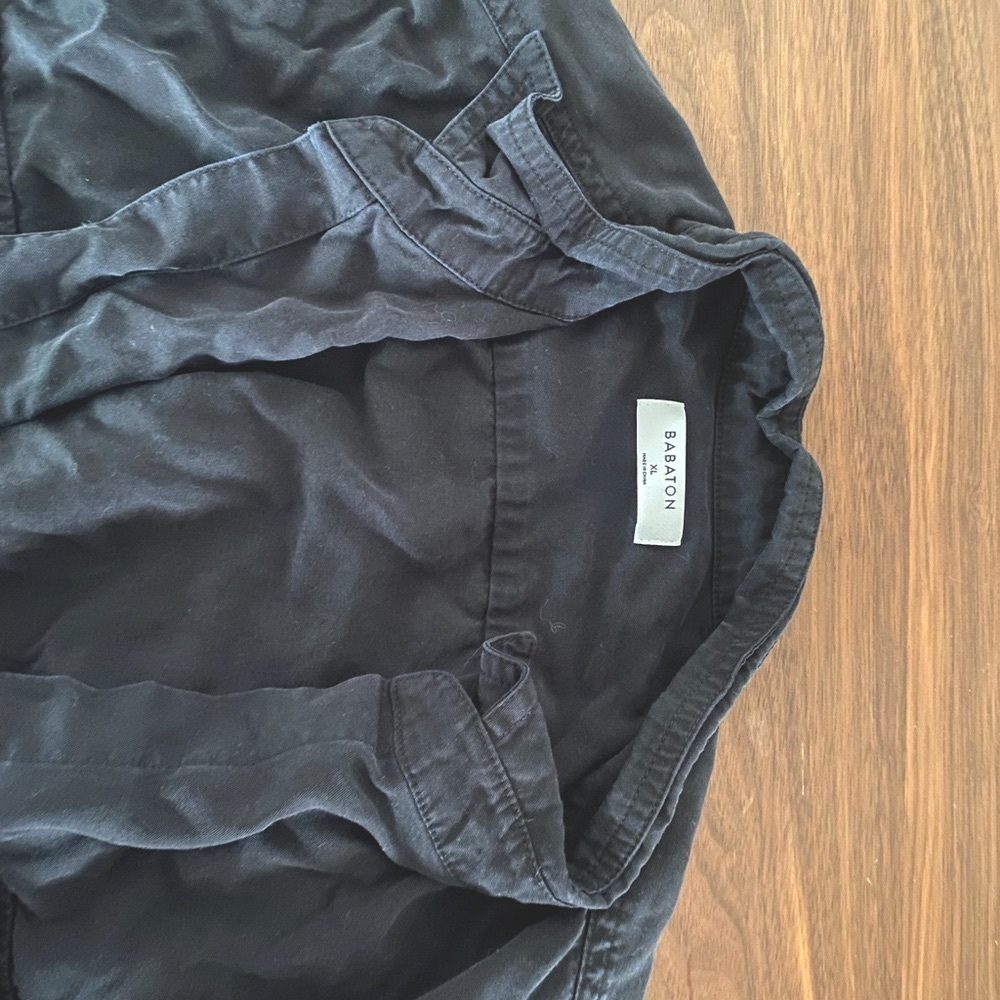 Aritzia Babaton black button down top